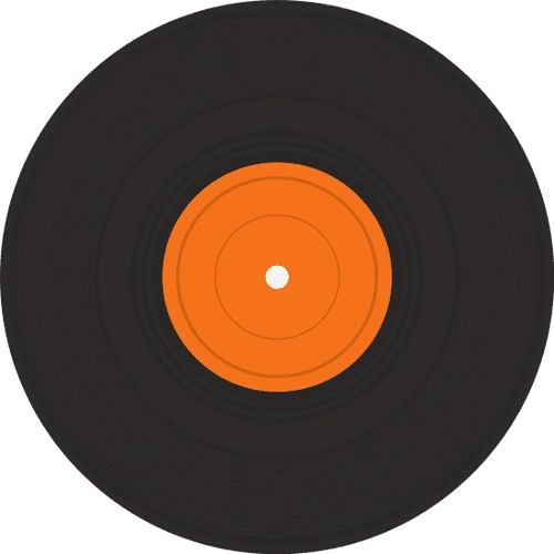 黑胶唱片图标图像 vinyl record icon image