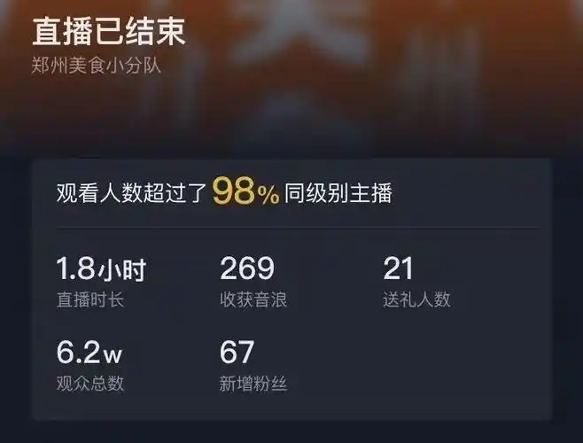 2w一起来先看看抖音直播实况已经完成5期抖音直播郑州美食小分队×带