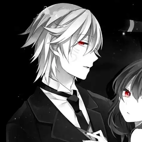 二次元异瞳情侣头像一左一右 情侣头像图片大全 -【爱个性】