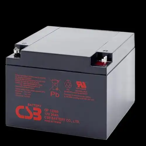 csb蓄电池gp12260代理12v26ah阀控式免维护电池 代理报价图片
