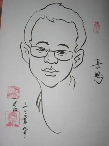 人物肖像画教简笔画程