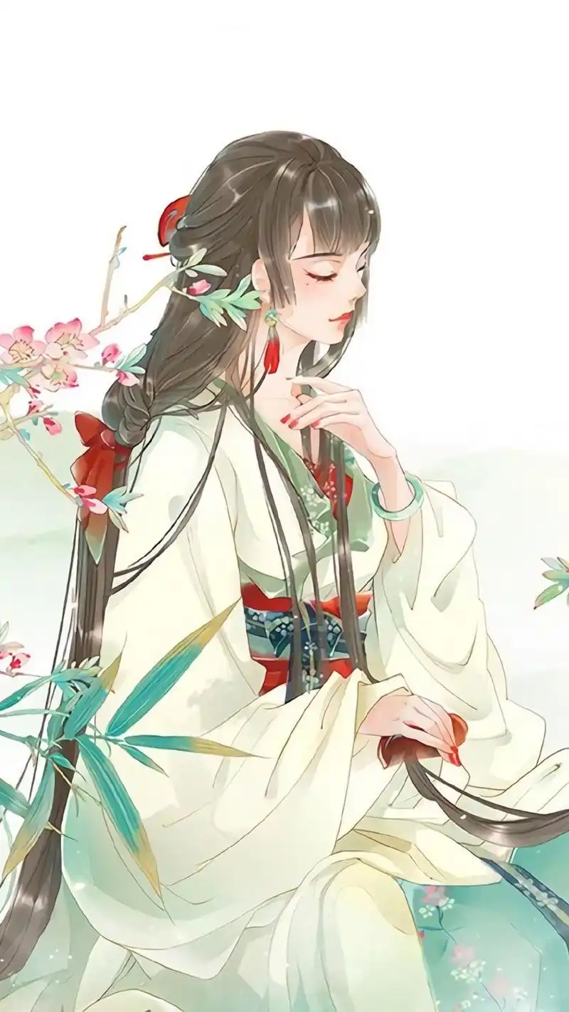 清新唯美古风人物绘画手机壁纸