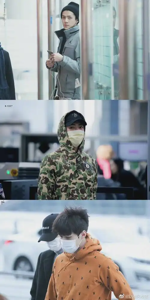 吴世勋机场穿搭合集 拥有穿什么都驾驭得很好的魔力……_高清图集