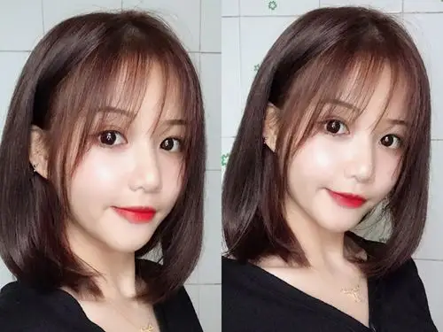 19年最新的法式刘海发型任何脸型都适合减龄显小脸