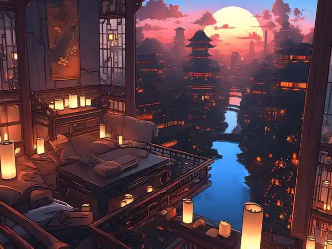 【下雨天在古风老宅里自习】专注45分钟 | 雨声 | 不定时闷雷声 | 白