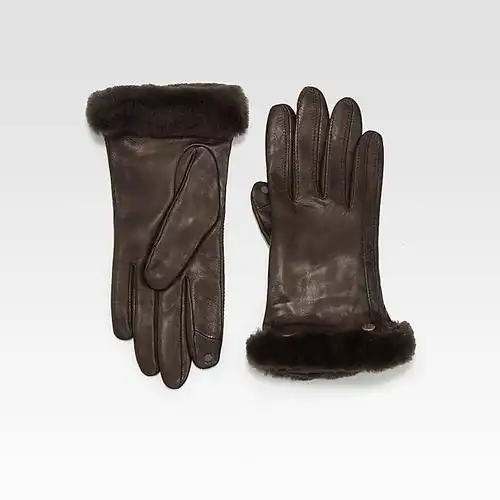 ugg 雪地靴 女式手套 brown q00038754 m