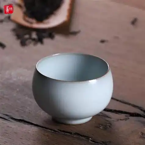 灵青坊青瓷纯手工主人杯单杯官窑功夫茶具茶杯单个陶瓷大容量品茗