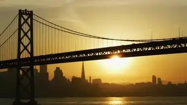 俯瞰旧金山日落湾大桥摩天大楼 - 图虫创意-全球领先正版素材库-adobe