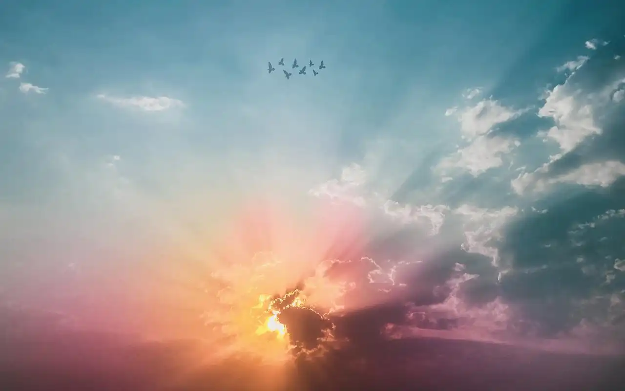 唯美意境夕阳美景图片桌面壁纸,风景壁纸,风景,夕阳,自然风光,唯美