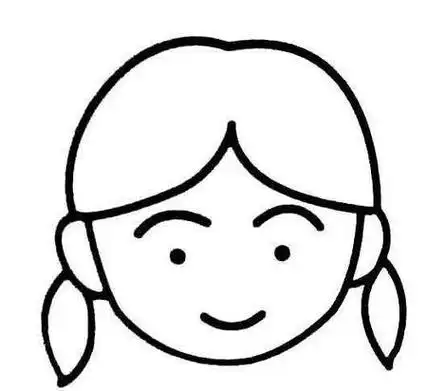 简笔画怎么画简单又漂亮女孩的脸动漫简笔画人物可爱女孩脸蛋简笔画