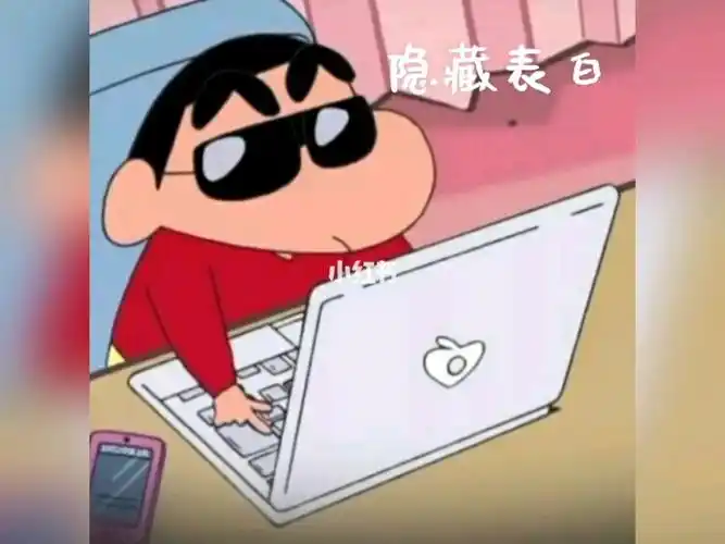 表白表情包蜡笔小新查资料表白图