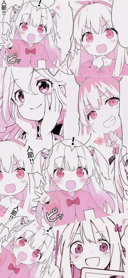 美图放送卡哇伊动漫拼接壁纸第三十九期