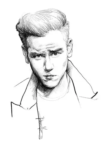 定制 手绘 素描 水彩 明星 彭于晏|插画|商业插画|elegantie_design