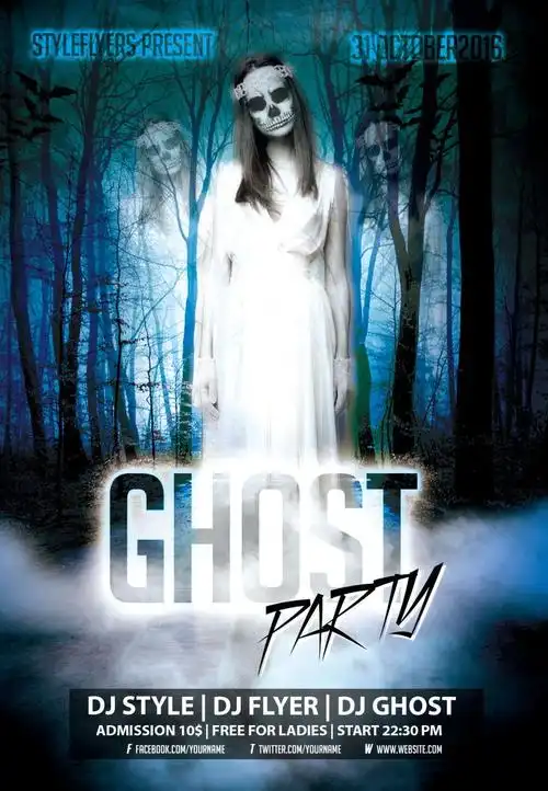 恐怖幽灵海报设计