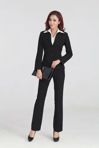 2014新款女士正装两粒扣西服套装 白领职业套装 西装外套厂家直销