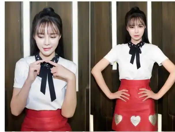 沈梦辰穿皮裤嘟粉嫩嘴唇扮乖巧,十分诱人照片曝光