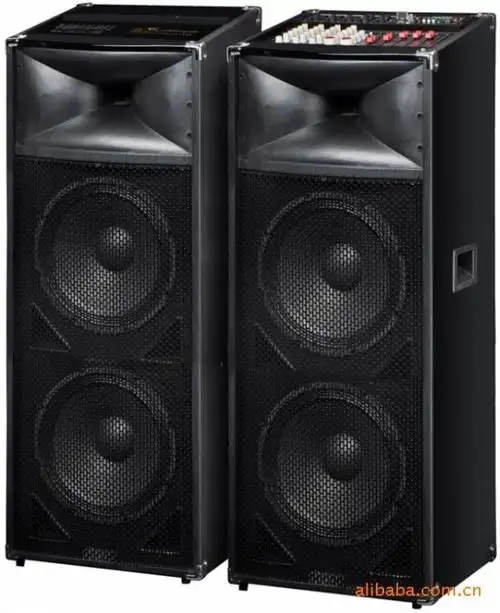 供应大功率带调音台usb,sd卡接口的双十二寸有源舞台音响.音箱