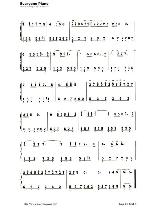 杜兰的微笑-dolannes melody双手简谱预览2-钢琴谱文件(五线谱,双手