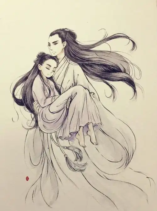 求花千骨手绘图