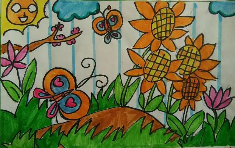 二年级第一课《剪刀添画》 剪刀变蜻蜓 《小老虎