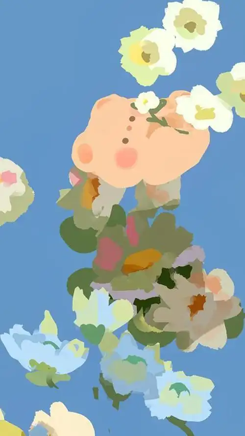 治愈系可爱卡通插画图片手机壁纸