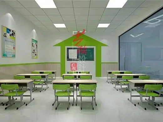 效果图品牌设计2022811少儿培训中心室内设计|儿童培训机构装修艺瀚