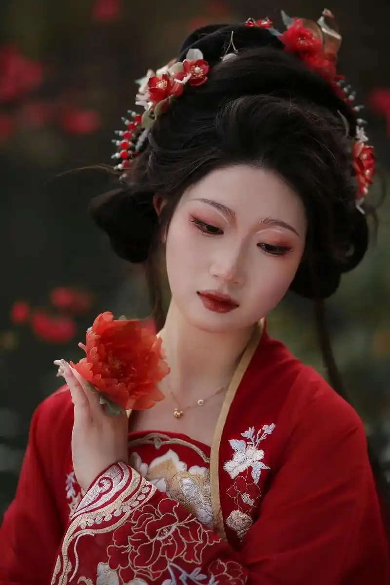 挑战以各种花为主题拍一组汉服照片!