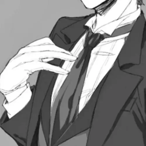 插画动漫 二次元 头像男