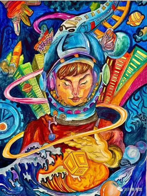 一等奖最漂亮的科幻画创意说明,50幅科幻画主题创意素材(22)