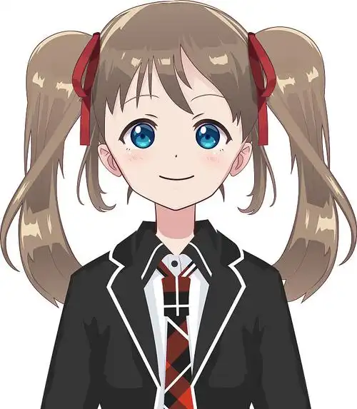 动漫中的女学生形象图片