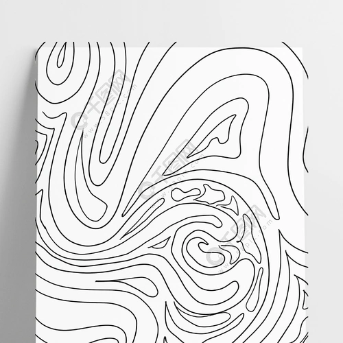 原创抽象线条手绘涂鸦