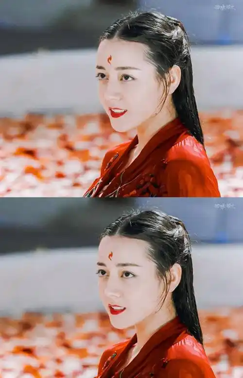 迪丽热巴的红衣古装造型,白凤九,烈如歌,狐妖小红娘,都好美啊_红色