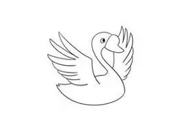 天鹅简笔画