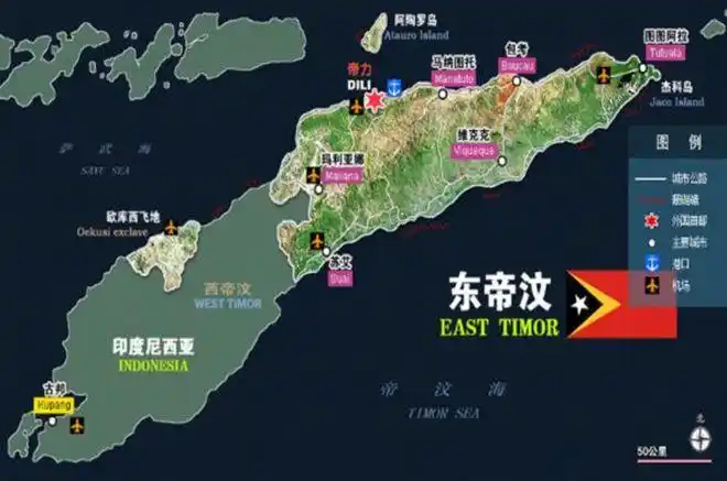 东帝汶可谓命运多舛,因为国家弱小,领土面积不到2万平方公里,人口只有