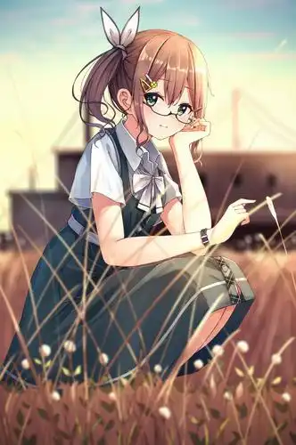 校园风女孩插画欣赏——画师: enuni