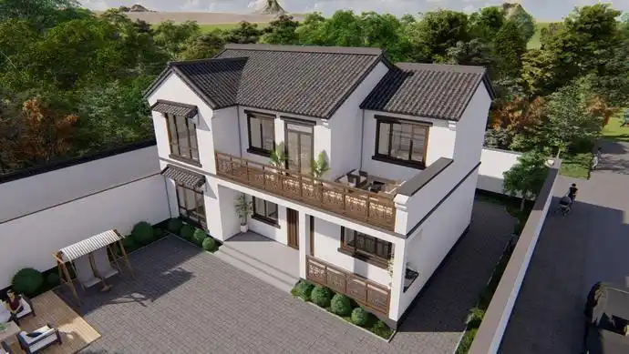 北京二层新中式小别墅 , 符合年轻人审美的中式小院