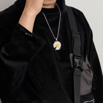 欧匠权志龙小雏菊项链男潮流gd同款韩国潮牌闪电吊坠男女学生挂件