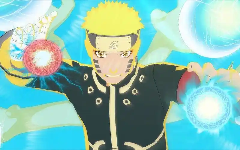 《火影忍者:终极风暴4》超级六道鸣人vs佐助mod演示【720p】【60帧】_