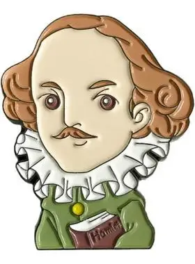 莎士比亚高考研英语考神原创意胸针