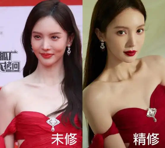 北京电影节14位陆剧明星精修vs未修倪妮贵气周也漂亮古力娜扎陈都灵