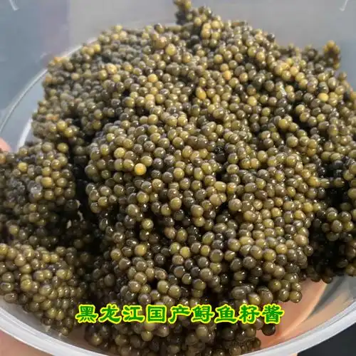 黑龙江野生鲟鳇鱼籽酱达氏鳇鱼籽黑鱼籽鲟鱼子酱100g顺丰包邮