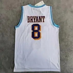 科比湖人队8号复古白色球衣  nba球衣