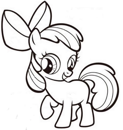 小马宝莉涂色画1