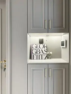 150平米美式风格三室玄关装修效果图,玄关柜创意设计图