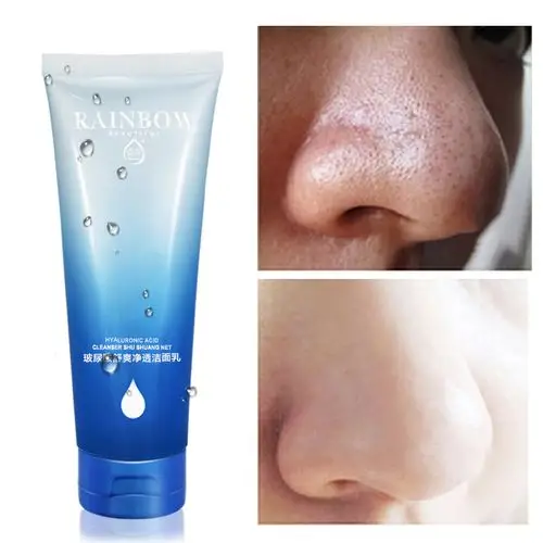 玻尿酸温和洗面奶深层清洁补水保湿控油收缩毛孔洁面乳男女士学生