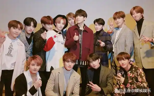 seventeen的应援色是玫瑰石英粉与宁静蓝.