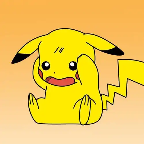 黄色皮卡丘系列可爱手绘头像