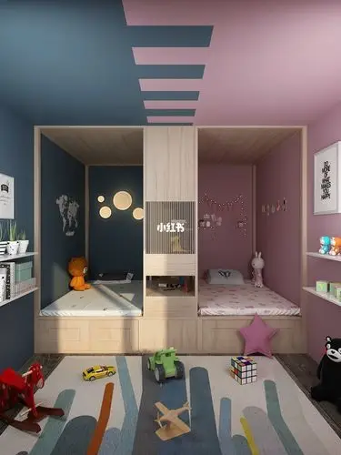 家有儿女儿童房装修做隔断互不打扰