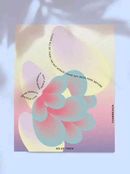 no03临摹海报作品花系列