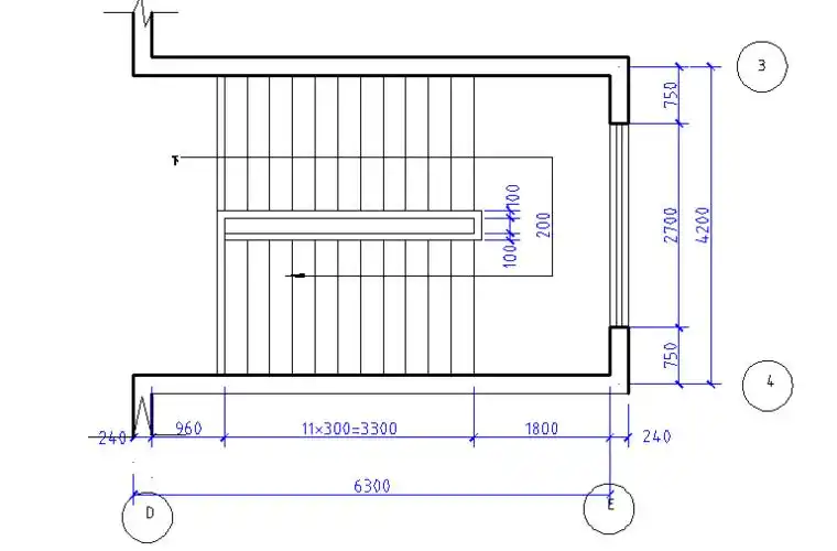 办公楼平面图 建筑施工图 建筑识图_详图介绍 楼梯设计 楼层平面图 的